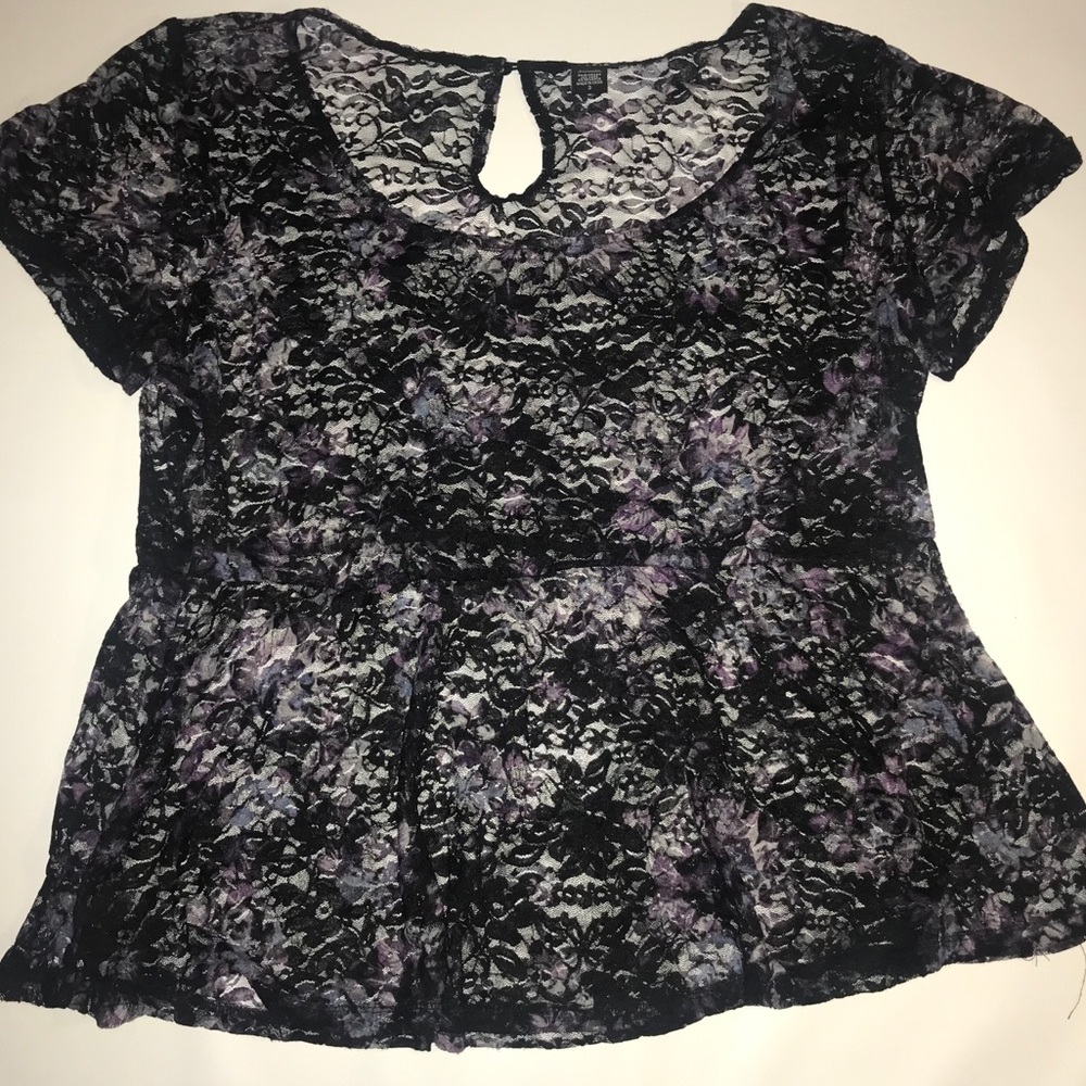 Torrid plus size lace blouse